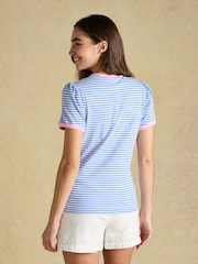 Light Blue Striped - تيشرت جيرسيه Erin بكم قصير من Joules - Image 2 of 8