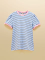 Light Blue Striped - تيشرت جيرسيه Erin بكم قصير من Joules - Image 8 of 8