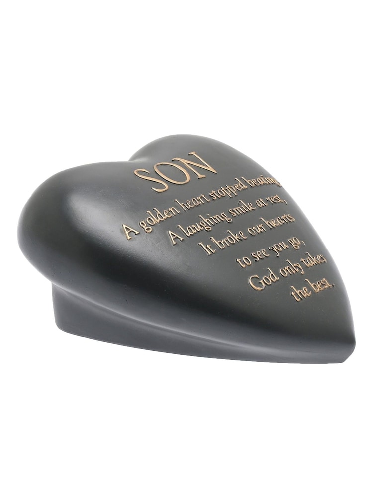 Widdop Grey Graveside Heart Plaque - Son Ornaments - Image 2 of 4