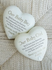 Widdop White Graveside Heart Plaque - Our Baby Boy Ornaments - Image 5 of 5