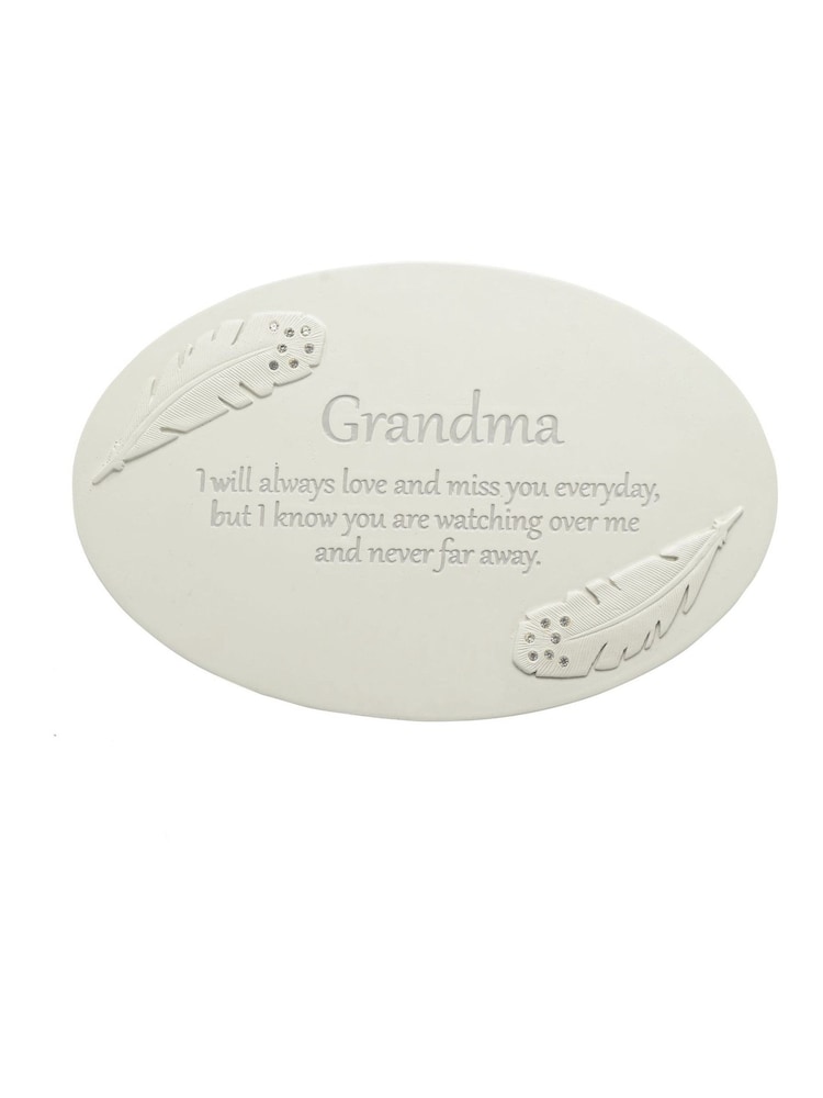 Widdop Cream Resin Memorial Plaque - Grandma Ornaments - Image 1 of 4