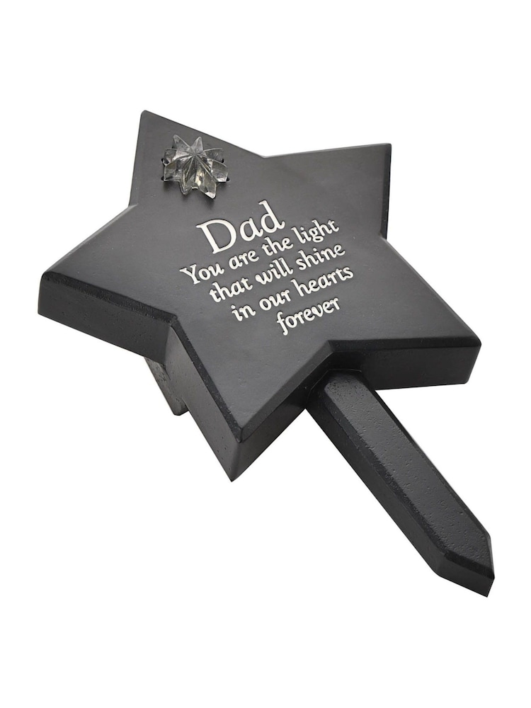 Widdop Grey Memorial Solar Light Up Star Plaque - Dad Ornament - Image 1 of 2 Widdop Grey Memorial Solar Light Up Star Plaque - Dad Ornament - Image 1 of 2
