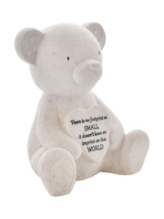 Widdop Cream Graveside Teddy & Heart Ornaments - Image 2 of 3