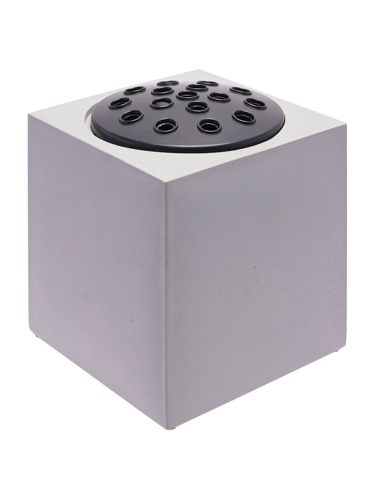 Widdop Grey Graveside Flower Pot - Open - Image 1 of 2 Widdop Grey Graveside Flower Pot - Open - Image 1 of 2