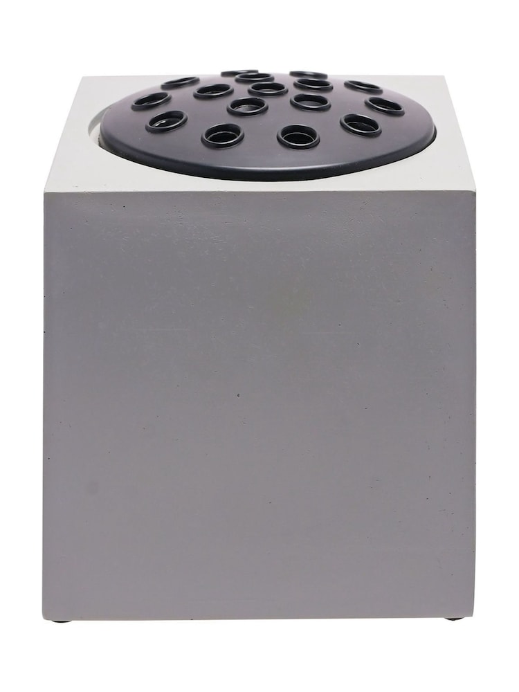 Widdop Grey Graveside Flower Pot - Open - Image 2 of 2 Widdop Grey Graveside Flower Pot - Open - Image 2 of 2