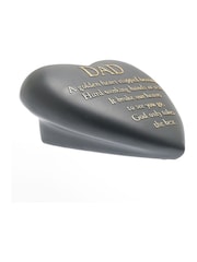 Widdop Grey Graveside Heart Plaque - Dad Ornaments - Image 2 of 4