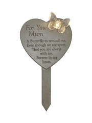 Widdop Grey Memorial Solar Light Up Heart Plaque - Mum Ornaments - Image 2 of 2