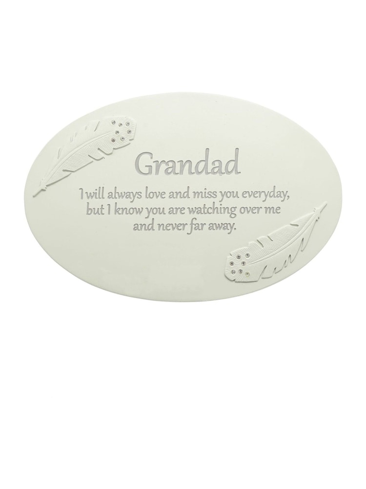Widdop Cream Resin Memorial Plaque - Grandad - Image 1 of 4
