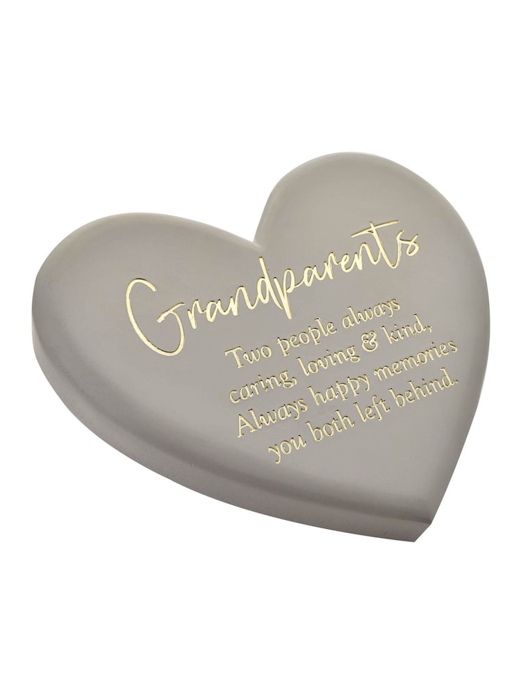 Widdop Grey Memorial Graveside Heart Plq - Grandparents Ornaments - Image 1 of 3