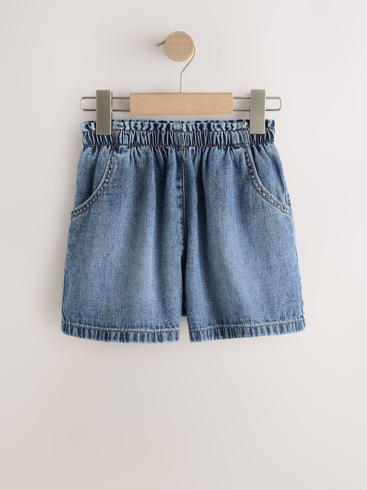 Mid Blue Denim Pullon Shorts (3-16yrs) - Image 1 of 4