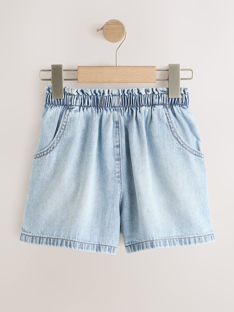 Light Blue Denim Pullon Shorts (3-16yrs) - Image 1 of 4