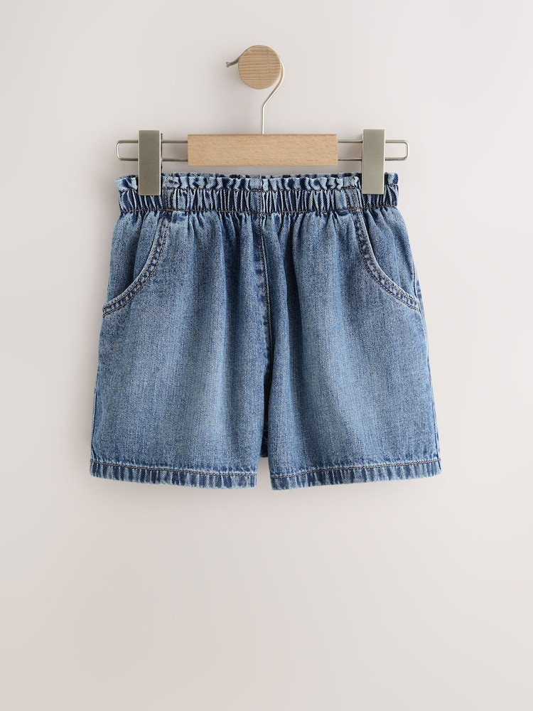 Light Wash / Mid Wash Denim Pullon Shorts 2 Pack (3-16yrs) - Image 2 of 6