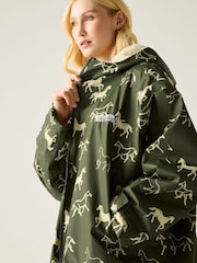 Regatta Green Oversized Waterproof Borg Fleece Lined Changing Coat - Image 6 of 9