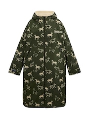 Regatta Green Oversized Waterproof Borg Fleece Lined Changing Coat - Image 7 of 9