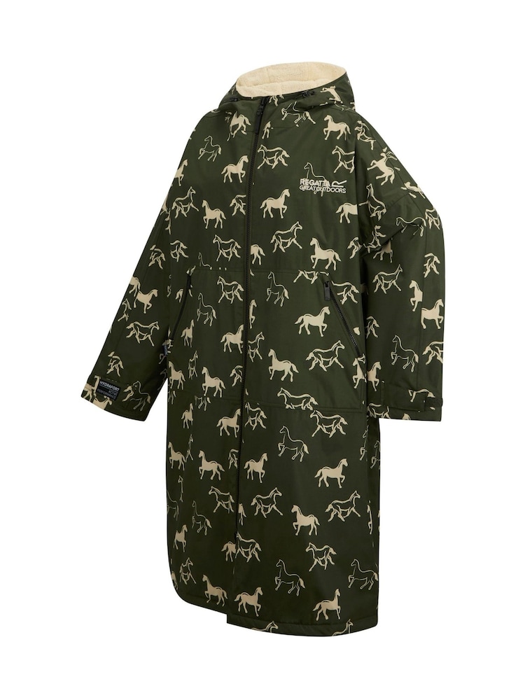 Regatta Green Oversized Waterproof Borg Fleece Lined Changing Coat - Image 9 of 9