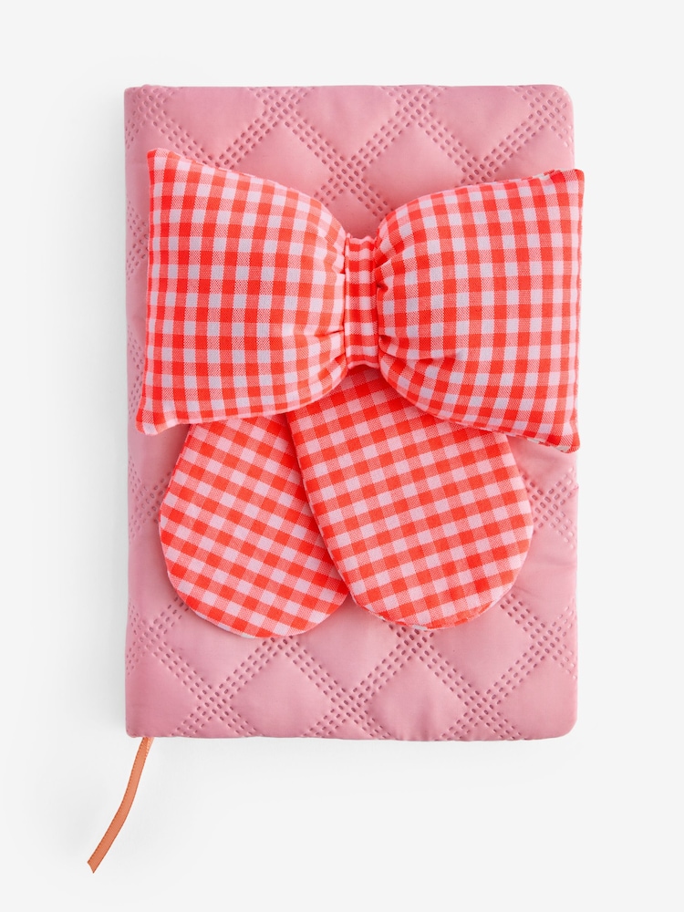 Pink Plush Bow A5 Notebook - Image 4 of 4