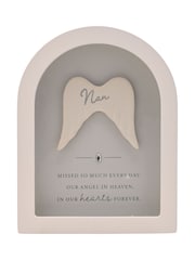 Widdop White Arched Framed Plaque - Nan Ornament - Image 1 of 4