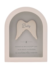 Widdop White Arched Framed Plaque - Baby Ornaments - Image 1 of 4