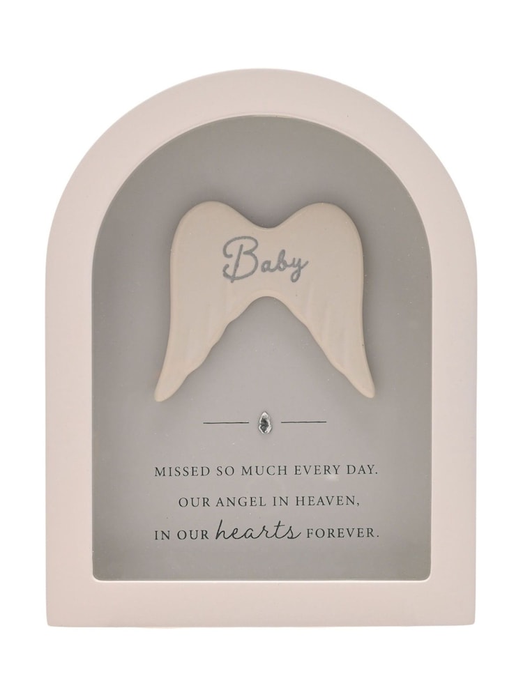 Widdop White Arched Framed Plaque - Baby Ornaments - Image 1 of 4 Widdop White Arched Framed Plaque - Baby Ornaments - Image 1 of 4