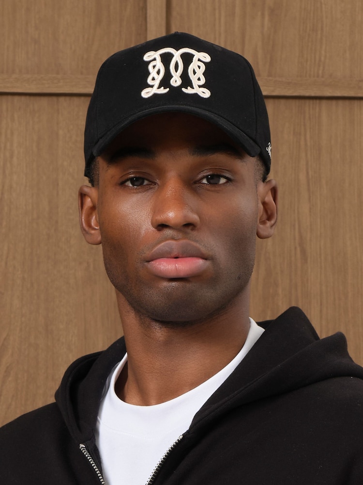 MAUVAIS Black Monogram Trucker Cap - Image 1 of 4 MAUVAIS Black Monogram Trucker Cap - Image 1 of 4