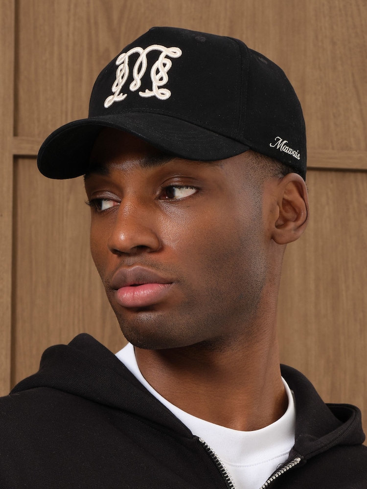 MAUVAIS Black Monogram Trucker Cap - Image 2 of 4 MAUVAIS Black Monogram Trucker Cap - Image 2 of 4
