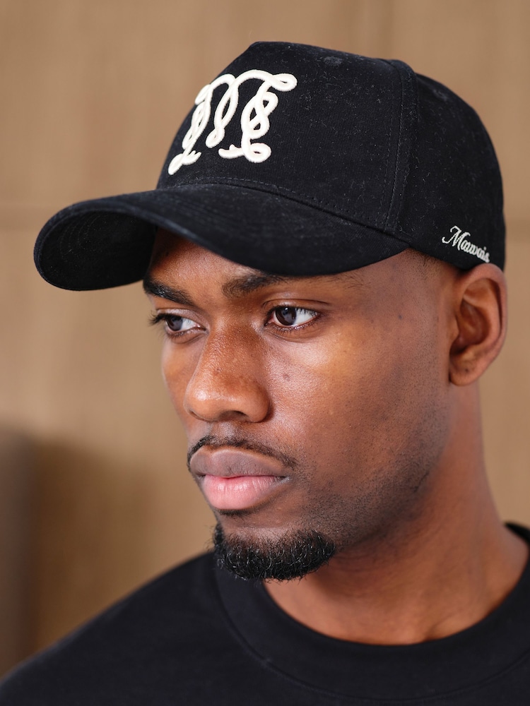 MAUVAIS Black Monogram Trucker Cap - Image 4 of 4 MAUVAIS Black Monogram Trucker Cap - Image 4 of 4