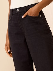 Friends Like These Washed Black Denim Barrel Jeans - Image 3 of 5