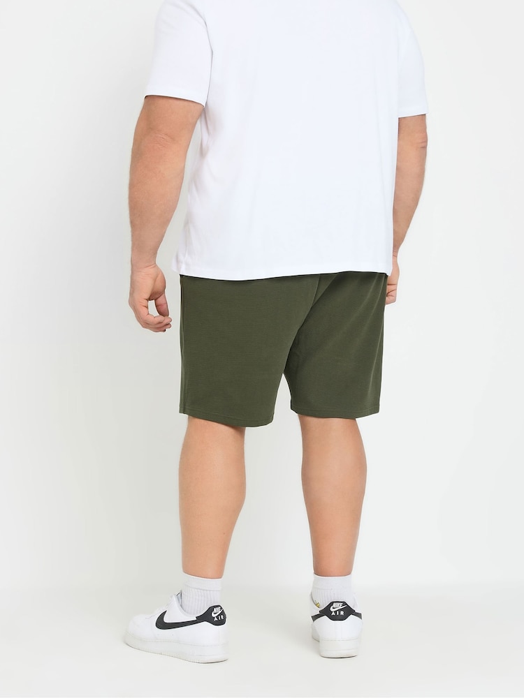 BadRhino Big & Tall Green Ribbed Shorts - Image 2 of 9