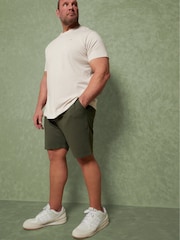 BadRhino Big & Tall Green Ribbed Shorts - Image 3 of 9