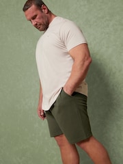 BadRhino Big & Tall Green Ribbed Shorts - Image 5 of 9