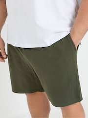 BadRhino Big & Tall Green Ribbed Shorts - Image 7 of 9
