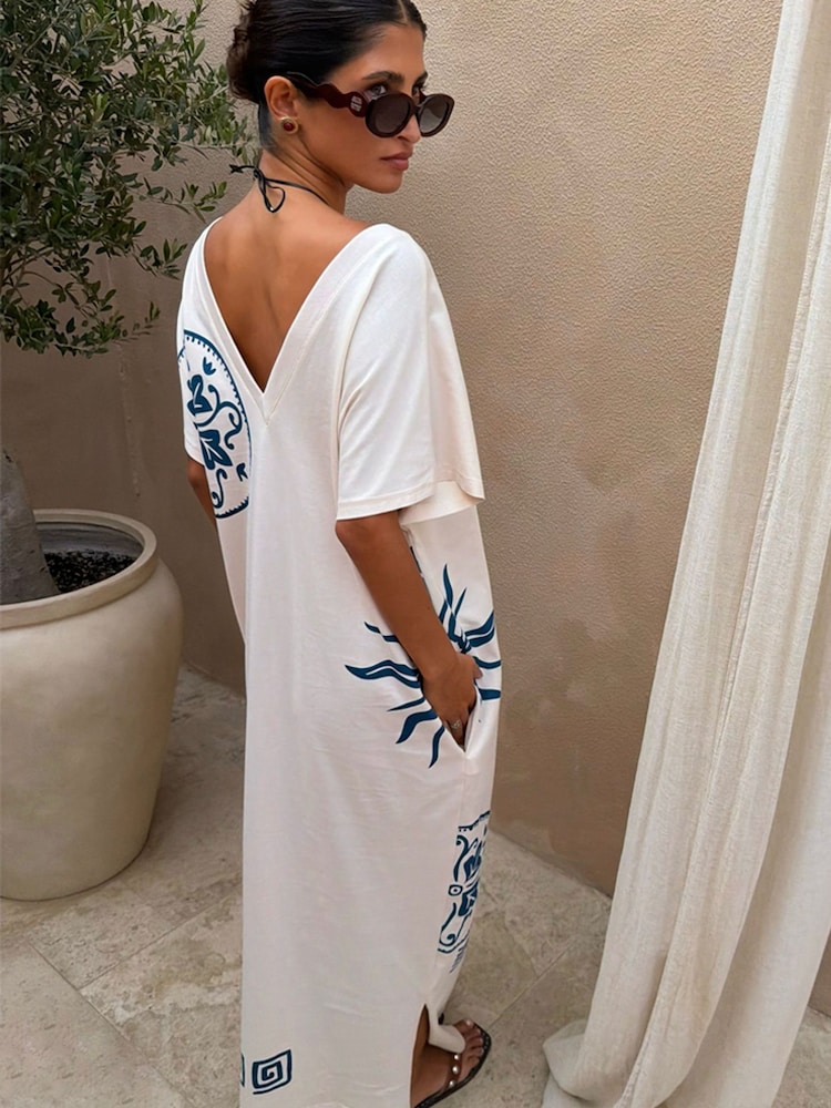 Never Fully Dressed Cream Cream Dolce Vita T-Shirt Dress - Image 2 of 7