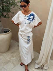 Never Fully Dressed Cream Cream Dolce Vita T-Shirt Dress - Image 3 of 7