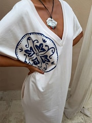 Never Fully Dressed Cream Cream Dolce Vita T-Shirt Dress - Image 4 of 7