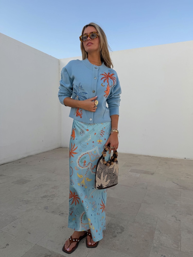 Never Fully Dressed Blue Blue Tigress Dorris Skirt - Image 1 of 6