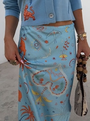 Never Fully Dressed Blue Blue Tigress Dorris Skirt - Image 6 of 6