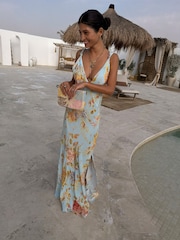 Never Fully Dressed Blue Sky Floral Sofia Dress - Image 3 of 4