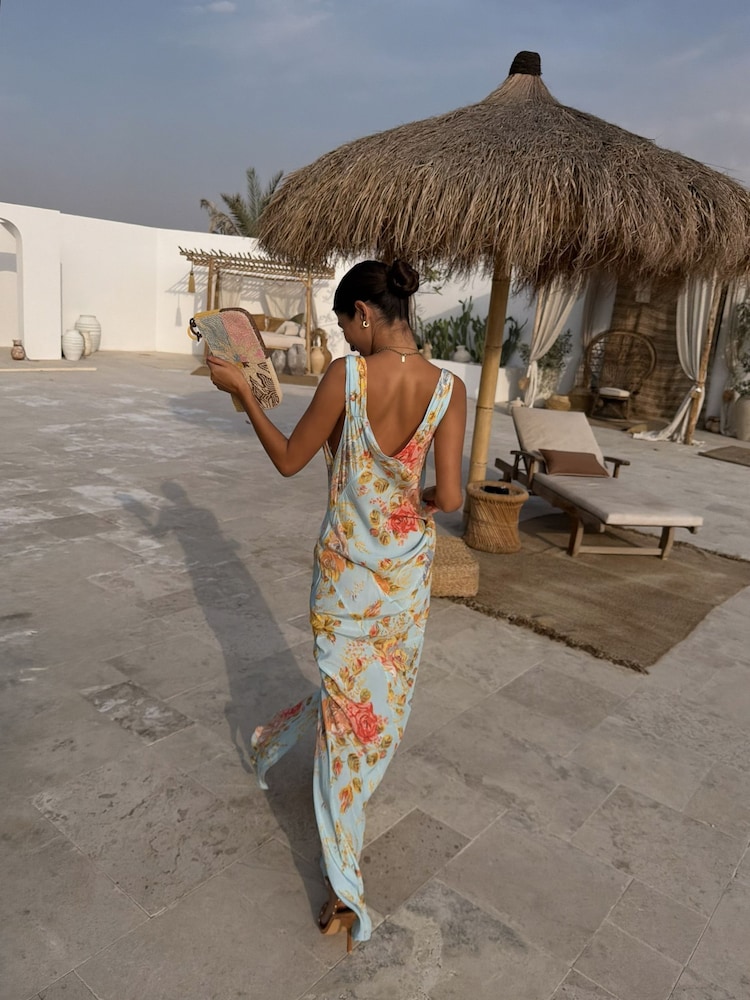 Never Fully Dressed Blue Sky Floral Sofia Dress - Image 4 of 4