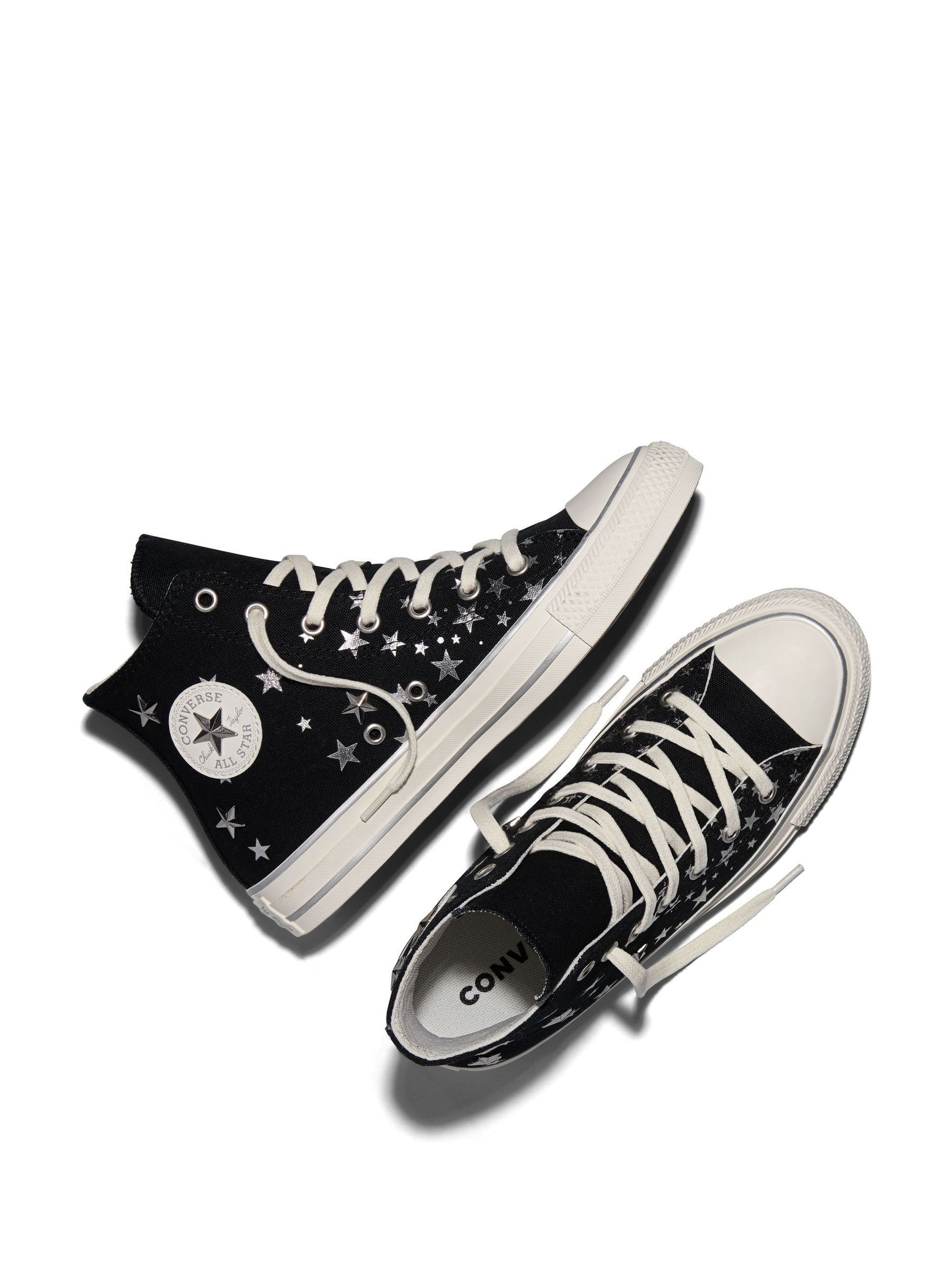 Buy Converse Black Chuck Taylor All Star Star Details Trainers
