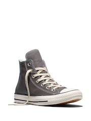 Converse Brown Chuck Taylor All Star Elevated Leather High Trainers - Image 5 of 8