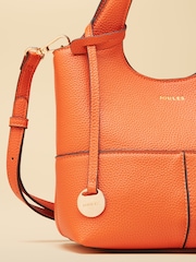 Joules Crossbody Orange Tophandle Tote Bag - Image 7 of 9