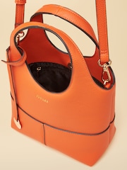 Joules Crossbody Orange Tophandle Tote Bag - Image 8 of 9