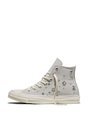 Converse Grey Chuck Taylor All Star Star Details Trainers - Image 2 of 6