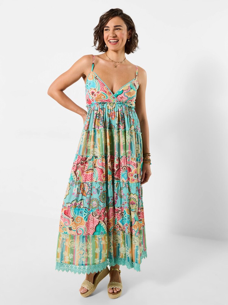 Joe Browns Blue Petite Summer Solstice Tiered Maxi Dress - Image 1 of 6