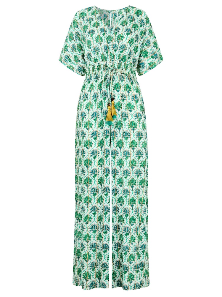 Joe Browns Green Petite Ariana Printed Jumpsuit - Image 6 of 6