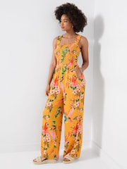 Joe Browns Orange Petite Birds Of Paradise Jumpsuit - Image 1 of 6