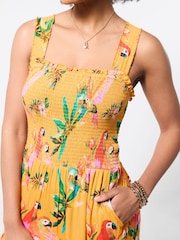 Joe Browns Orange Petite Birds Of Paradise Jumpsuit - Image 3 of 6