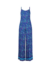 Joe Browns Blue Petite Eden Printed Jumpsuit - Image 5 of 5