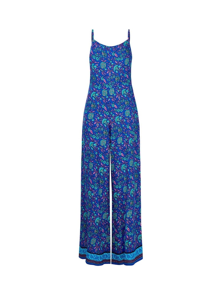 Joe Browns Blue Petite Eden Printed Jumpsuit - Image 5 of 5