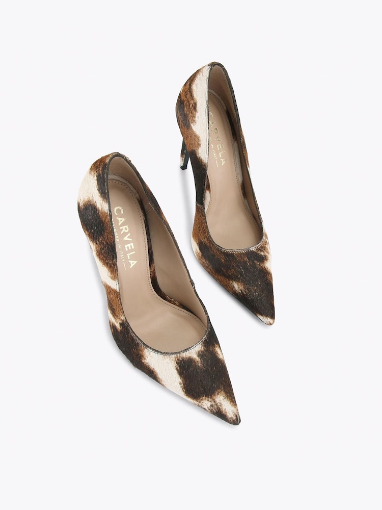 Carvela Brown/White Eterno Court Pumps - Image 2 of 4